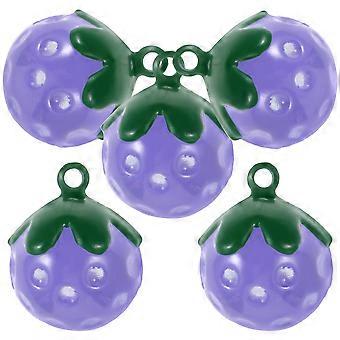 Pet Collar Bells Strawberry Charms for Sounding 25Pcs Durable Copper