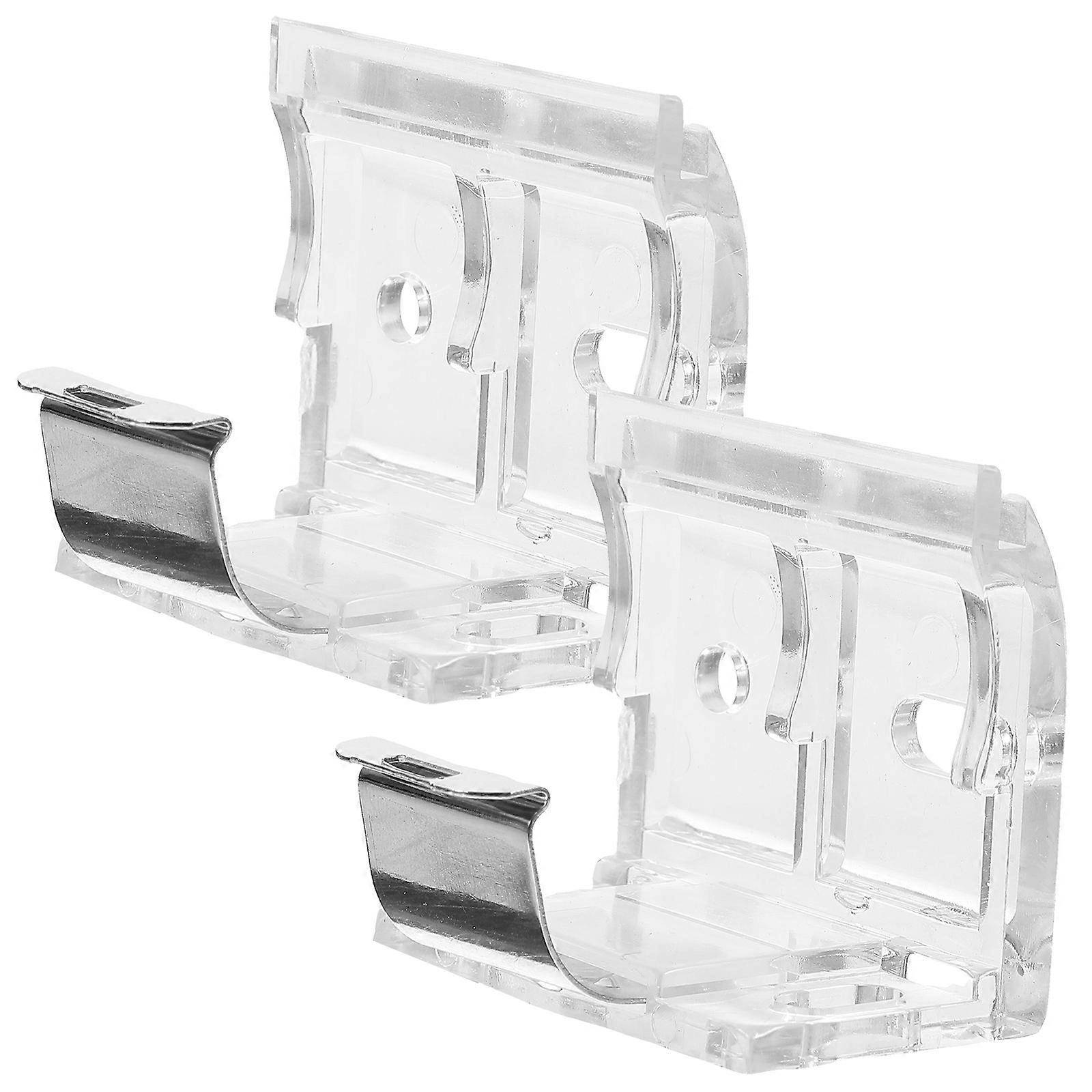 Louver Curtain Home Bracket Transparent 2Pcs Replacement Fixation