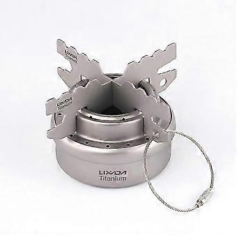 Titanium Alcohol Kachel Lichtgewicht Draagbare Camping Brander Hoog Rendement Warmteverdeling Compact Ontwerp Buiten Koken Overleving Gea