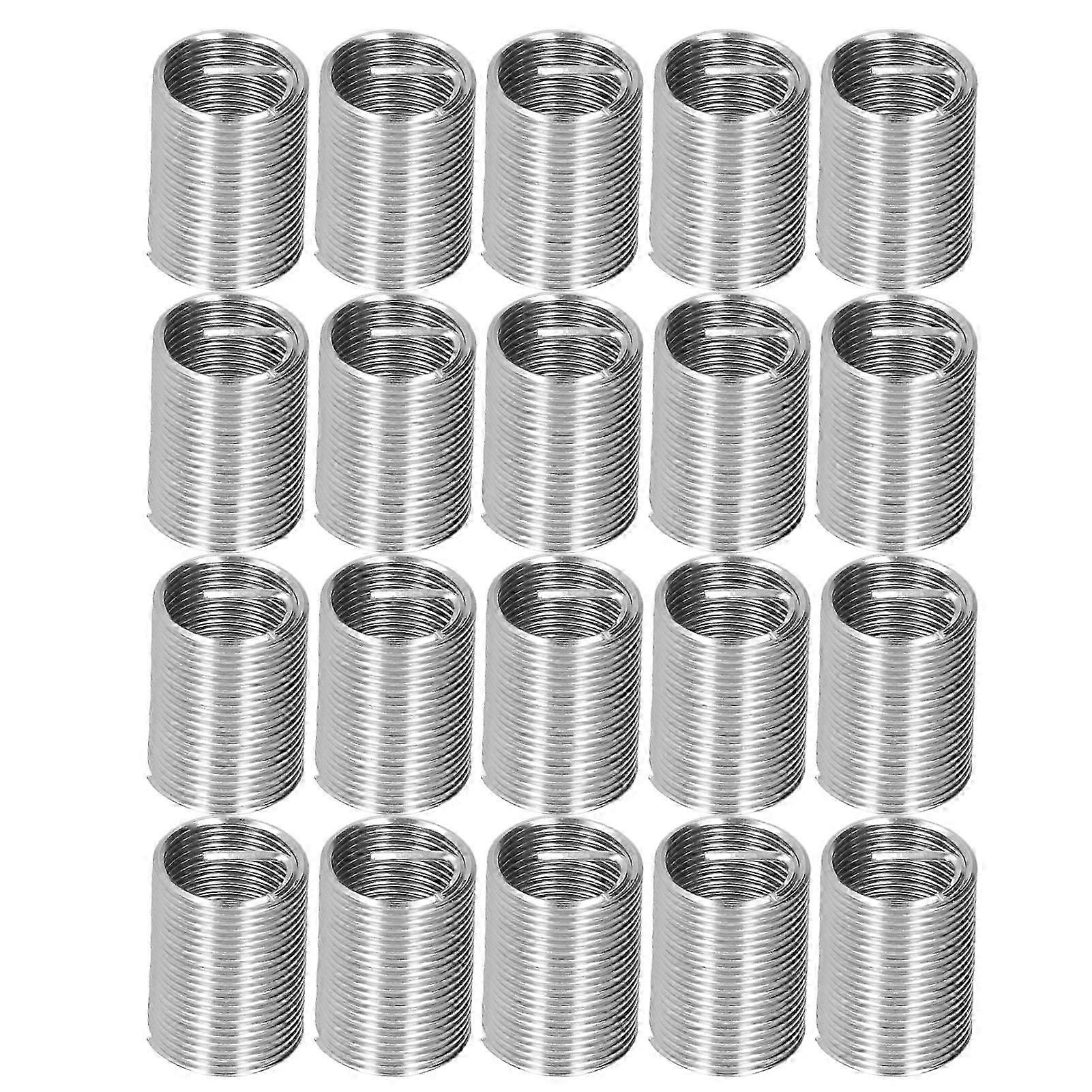 20Pcs M14 x 1.25 Thread Repair Inserts Spiral Circle Threaded Expand Socket Set 2.5D Durable Nut Reducer Kit