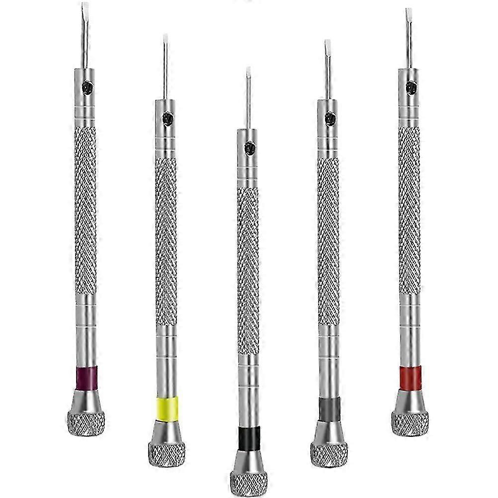 15Pcs Watchmaker Screwdriver Set for Repair Tools Silver Precision Kit