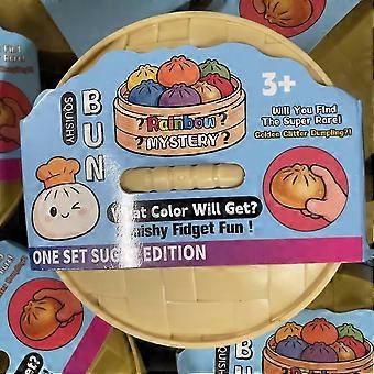 Verrückter Spaß Regenbogen Mystery Squishy Bun Mystery Dumpling PINK GLITTER VIRAL STJ2
