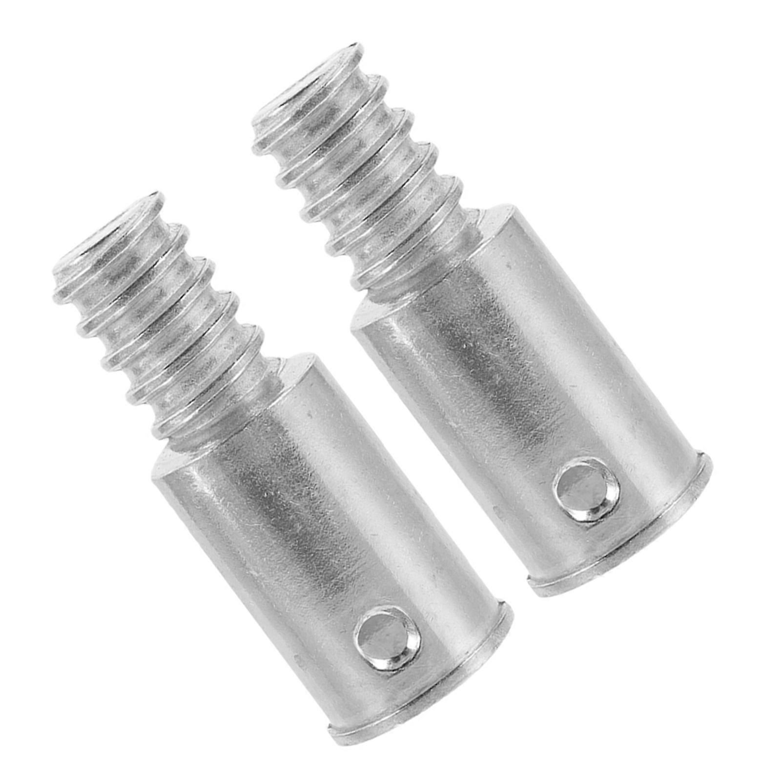 2Pcs Broom Extension Pole Adapter Broom Handle Threaded End Extension Pole Attachment