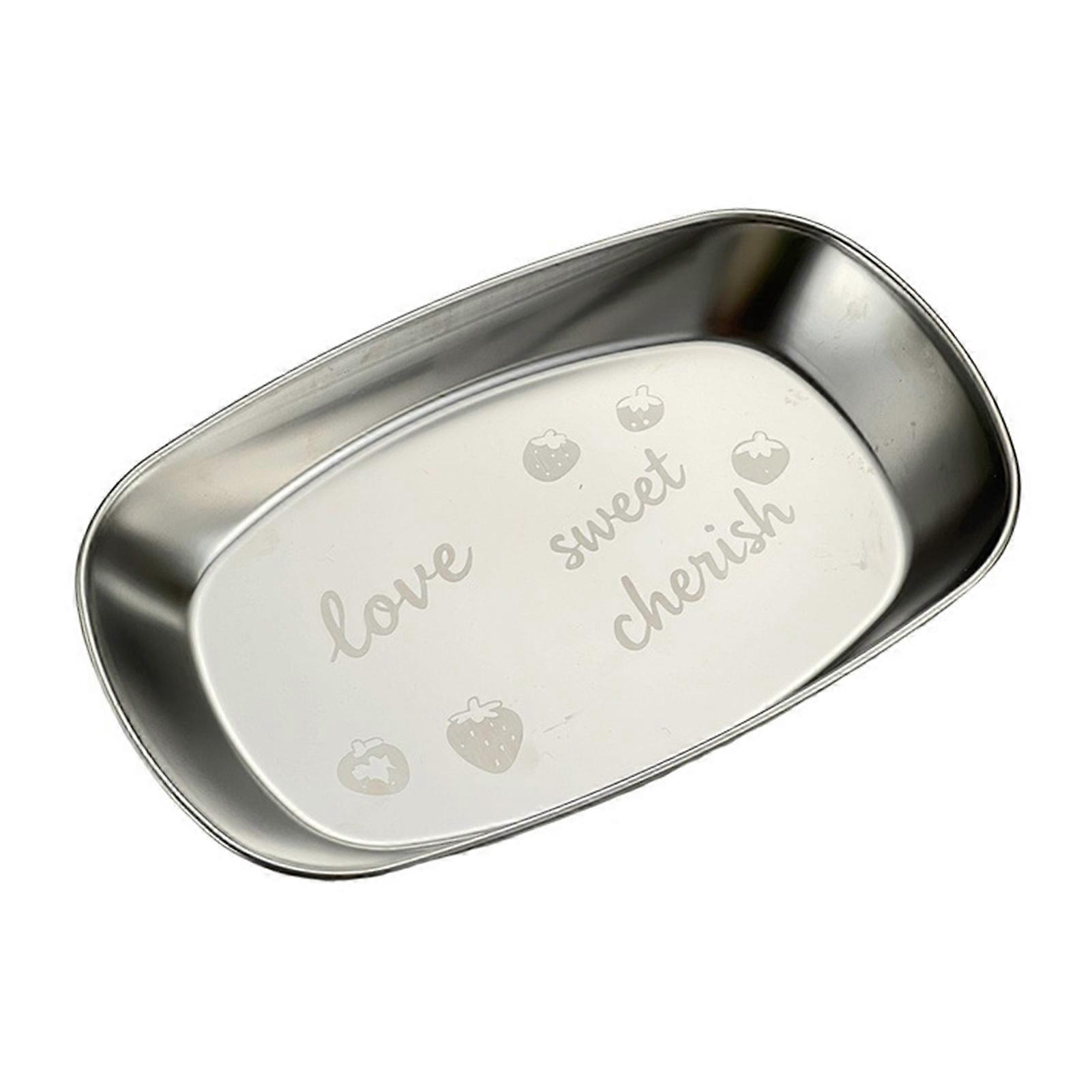 Picnic Serving Plate - Durable & Stackable - for Snacks & Side Dishes