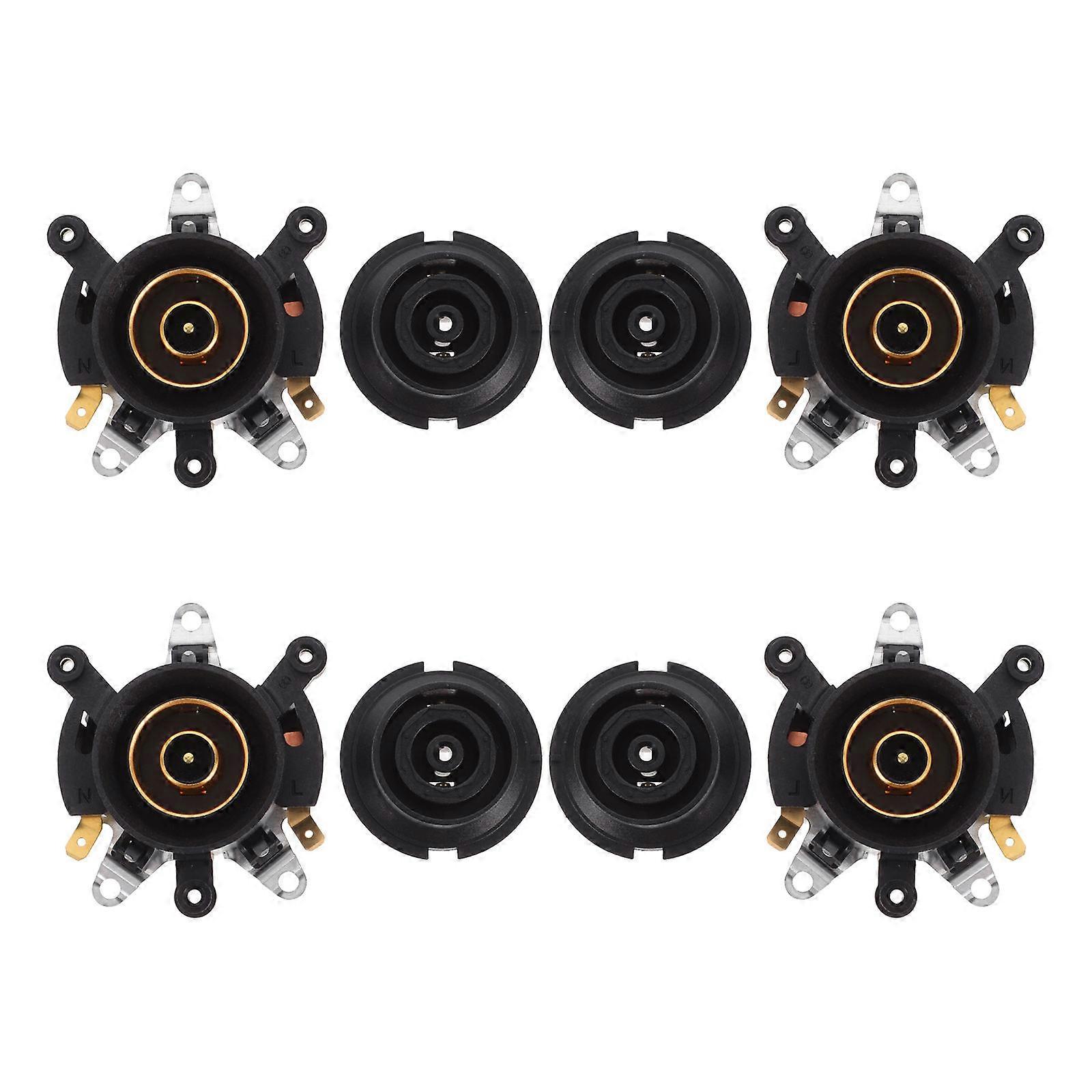 Black Electric Kettle Temperature Control Base Coupler 4Sets Included