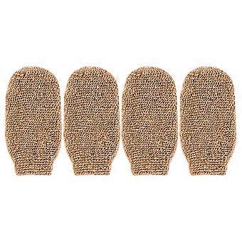 4Pcs Exfoliating Gloves Shower Massage Mitts Bath Mitt Shower Gloves for Scrub Remove Exfoliate