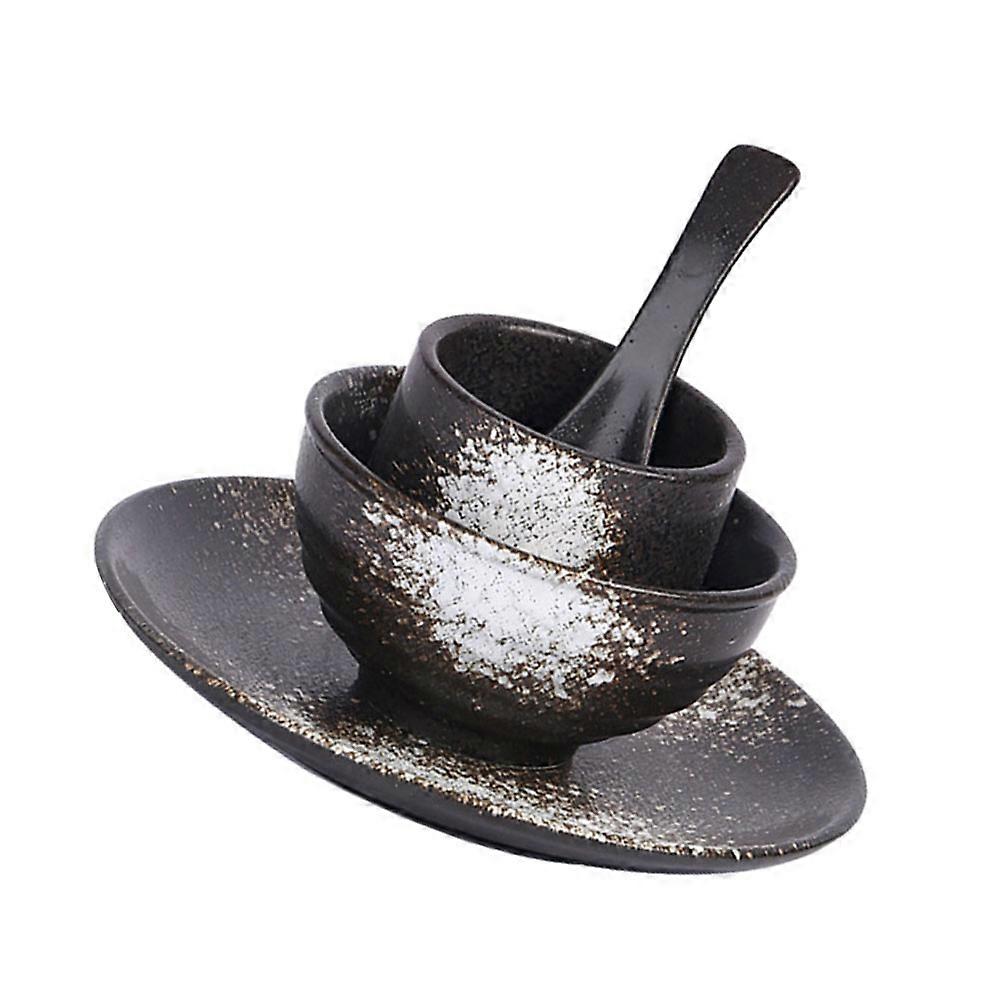 Decorative Ceramic Spoon Household Ceramic Bowl Multi-Function Tea Cup 1Set