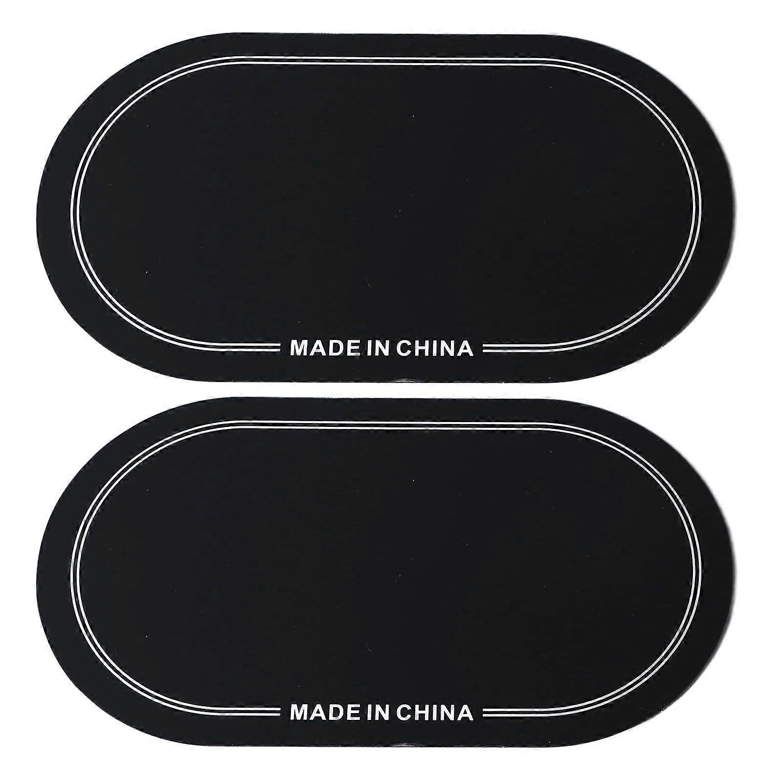 2PCS Drum Head Patch PET Wear Resistant Drumhead Patch Protector for Practice Performance Double Pedal Black