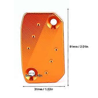 Brake Fluid Reservoir Cap CNC Aluminum Alloy Cover Fit for 250/350 XC 450 SX/SXF/SXR(Orange )