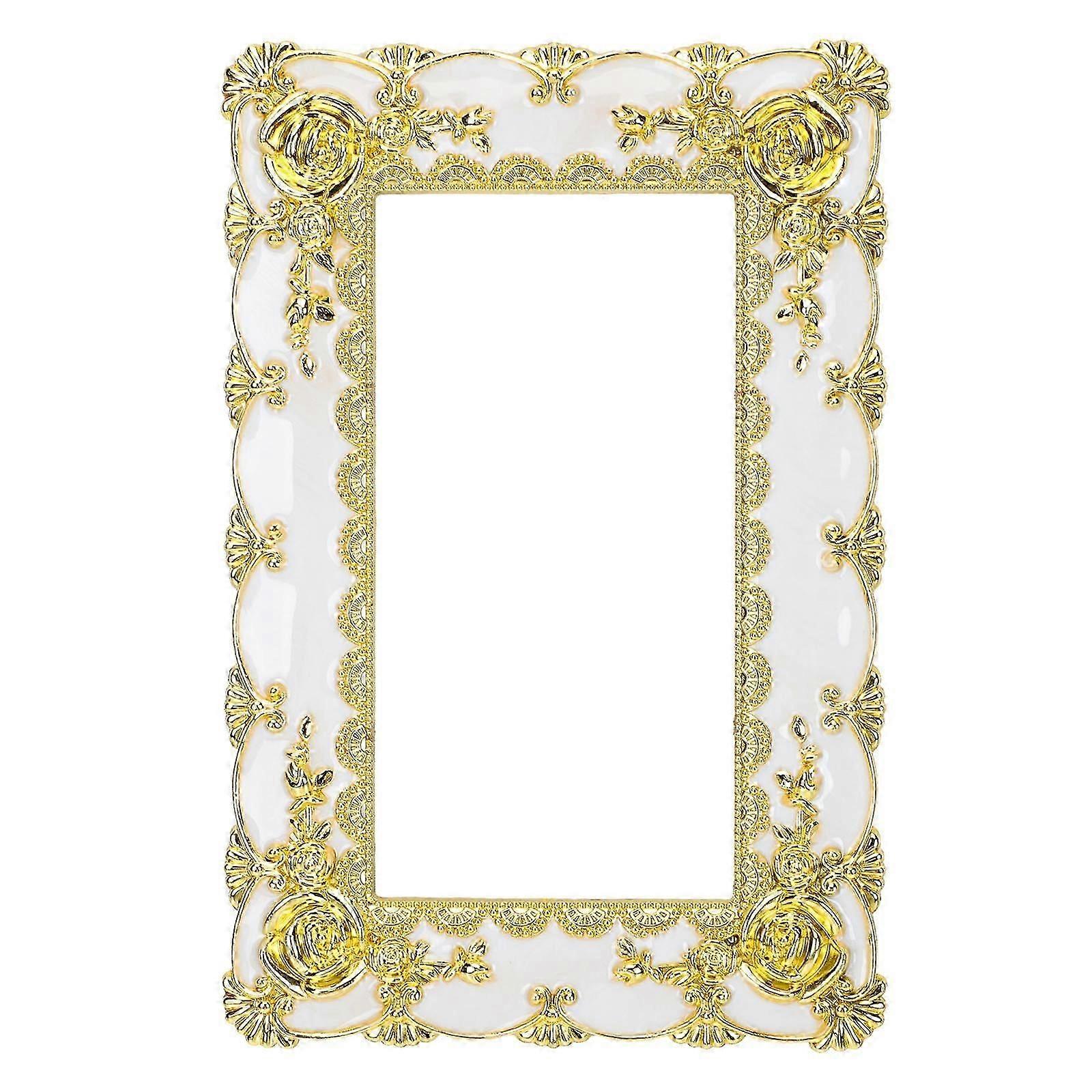 Golden Plastic Wall Socket Protector Sticker for Switch 1Pcs