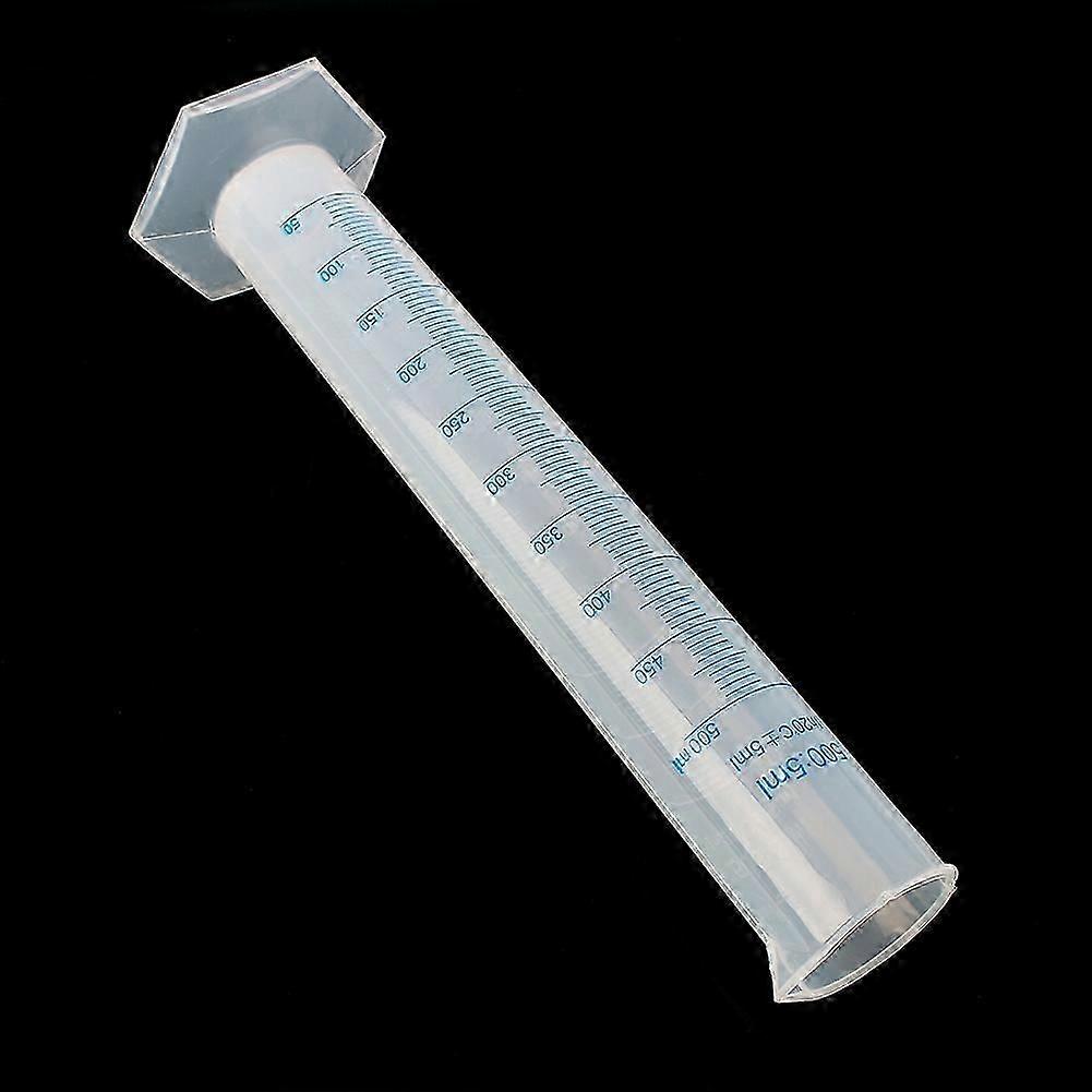 500ml Plastic Graduated Measuring Cylinder for Laboratory Liquid Testing