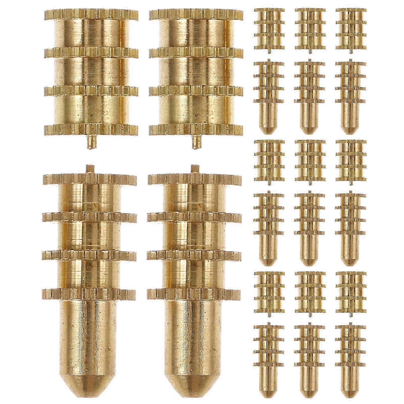 1 Set Table Bolt Sleeve Connectors Table Leaf Dowel Pins with Sockets