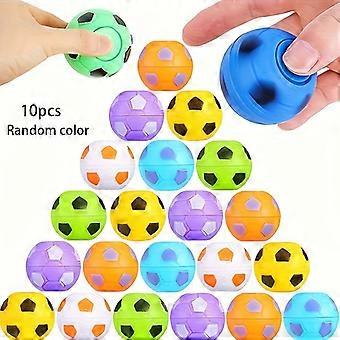 Mini Football Fidget Spinner, Colorful Soccer Ball Design, Stress Relief Sensory Toy for Kids, Classroom Party Favor, Halloween Christmas Birthday Gif