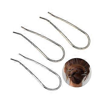 Metall Haargabel Einfache U-Form Haarstäbchen Legierung Vergoldete Haarnadeln Clips