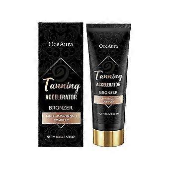 Natural & Durable Self Tanning Cream For Face & Body | Fast Tanned Skin Tone In 1 Hour, Tanning Accelerator, No Artificial Smell, 100g Generally suita