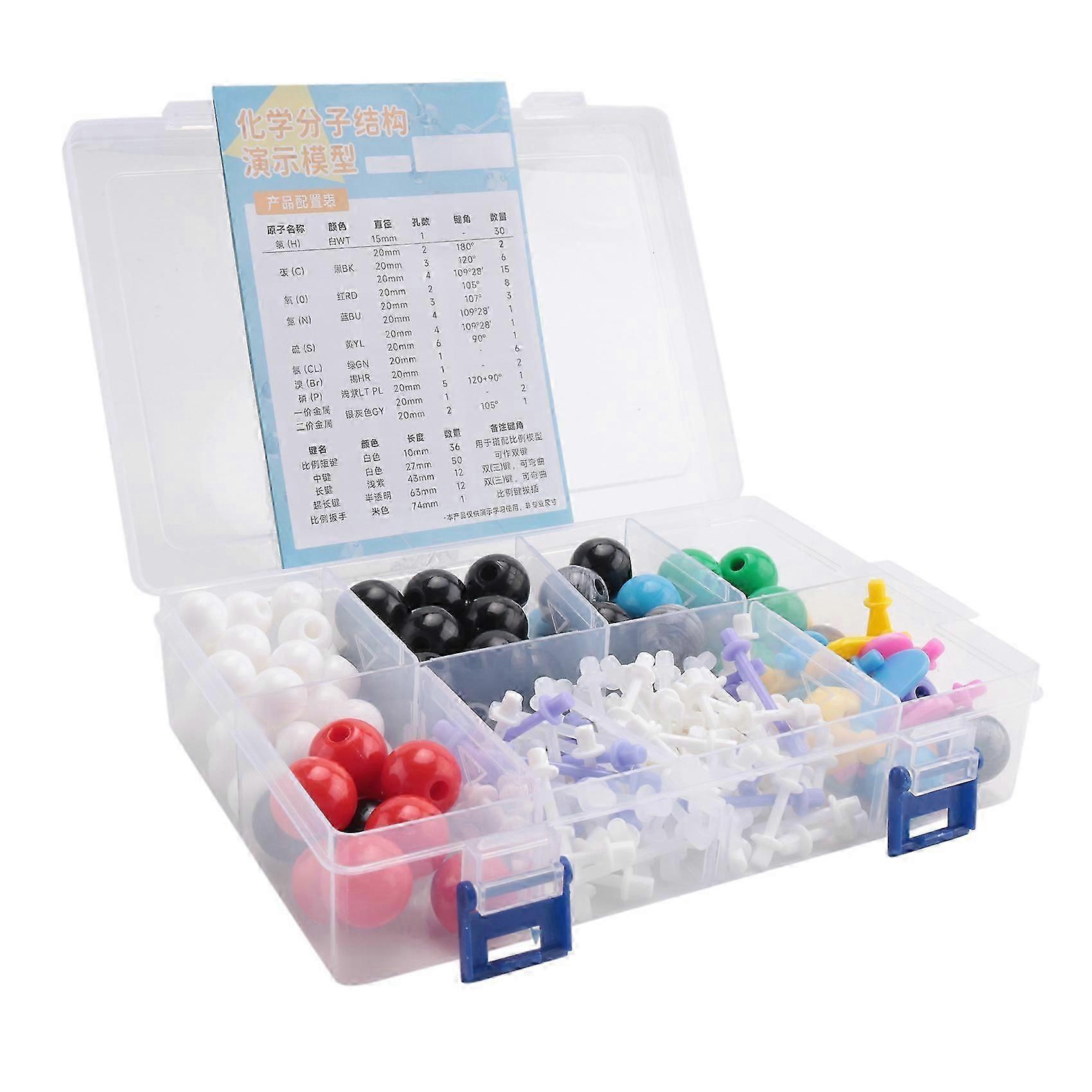 Molecular Model Kit, Organic Molecular Chemistry Set, Atom Element Model Kit compatible with Lessons , Structures Building Kit