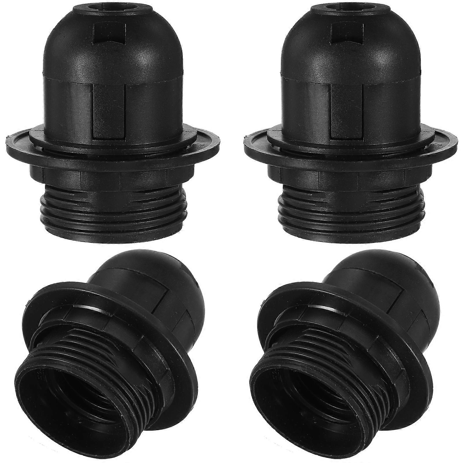 4pcs Bulb Socket E27 Socket Light Bulb Holder Lamp Part Lamp Accessory For Home