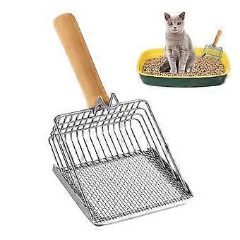 Metal Cat Litter Scoop with Durable Stainless Steel Wire Mesh for Kittens Small Pets