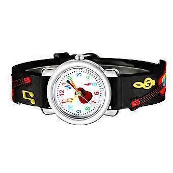Kids Wristwatch Guitar Pattern Children Watch for Kids Use 2Pcs Gift