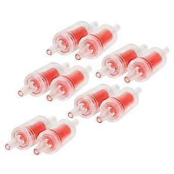 10PCS Aquarium Air Pump Check Valves Red Clear Plastic One-Way Non- Check Valve for Aquarium,Fontainebleau