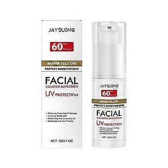 Sunscreen for Face SPF 60, SPF 60 Face Moisturiser for Sensitive Skin, Daily Facial Suncream, Light & Breathable, Non Greasy, Natural Coverage