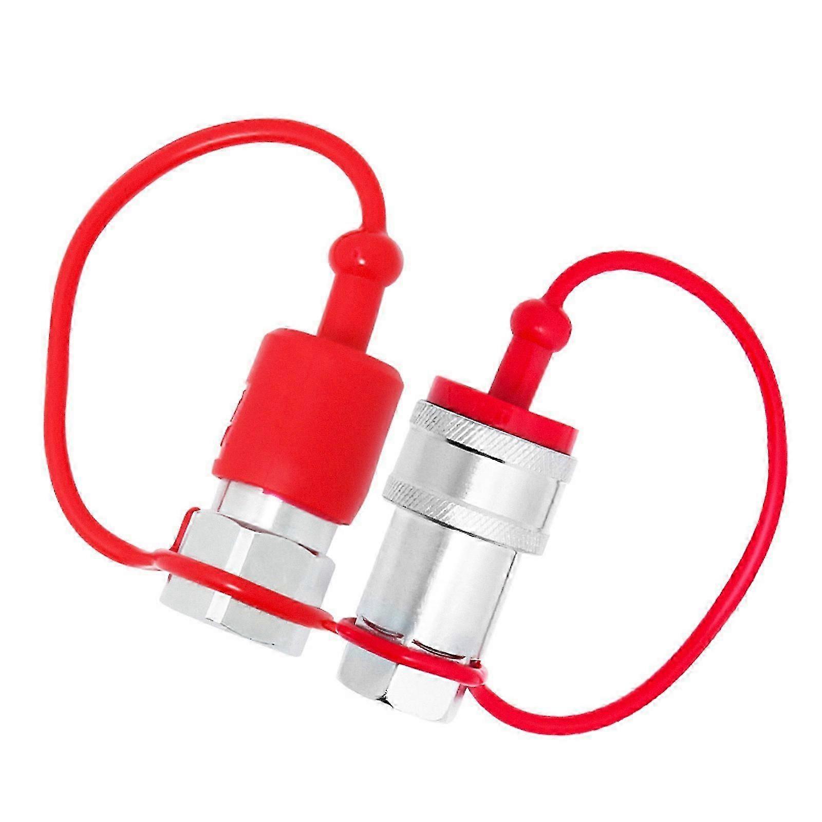 1 Set Quick Coupling Dust Caps Quick Connector Couple Covers Supply (Red)