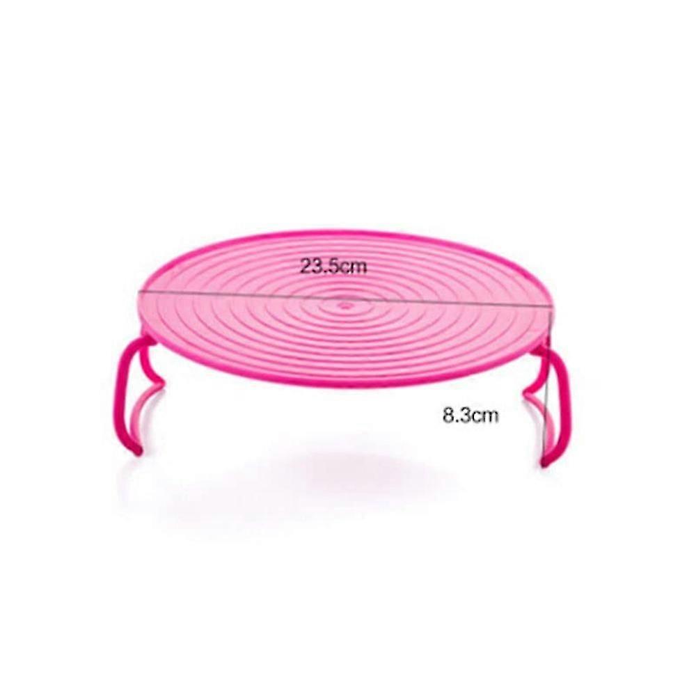 Microwave steaming rack for efficient plate stacking - 2 pcs folding tray