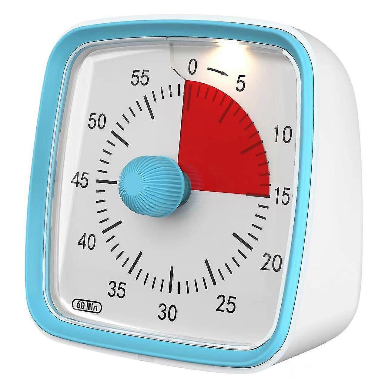 Visual Countdown Timer, Oversize Classroom Visual Timer For Kids And Adults, Durable Mechanical Kitchen Timer Clock