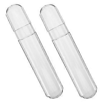 Étui de rangement circulaire en plastique pour pinces à épiler (lot de 2)
