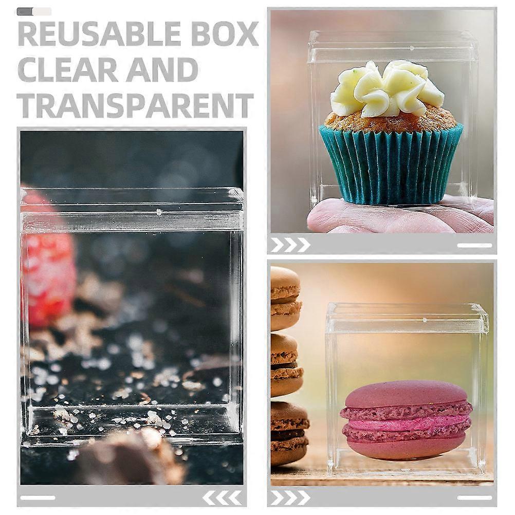 Acrylic Candy Containers Square Storage Box for Storage 36Pcs Reusable Set