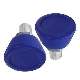 Roller Skate Accessories Rubber Toe Stoppers Adjustable 6Pcs Blue
