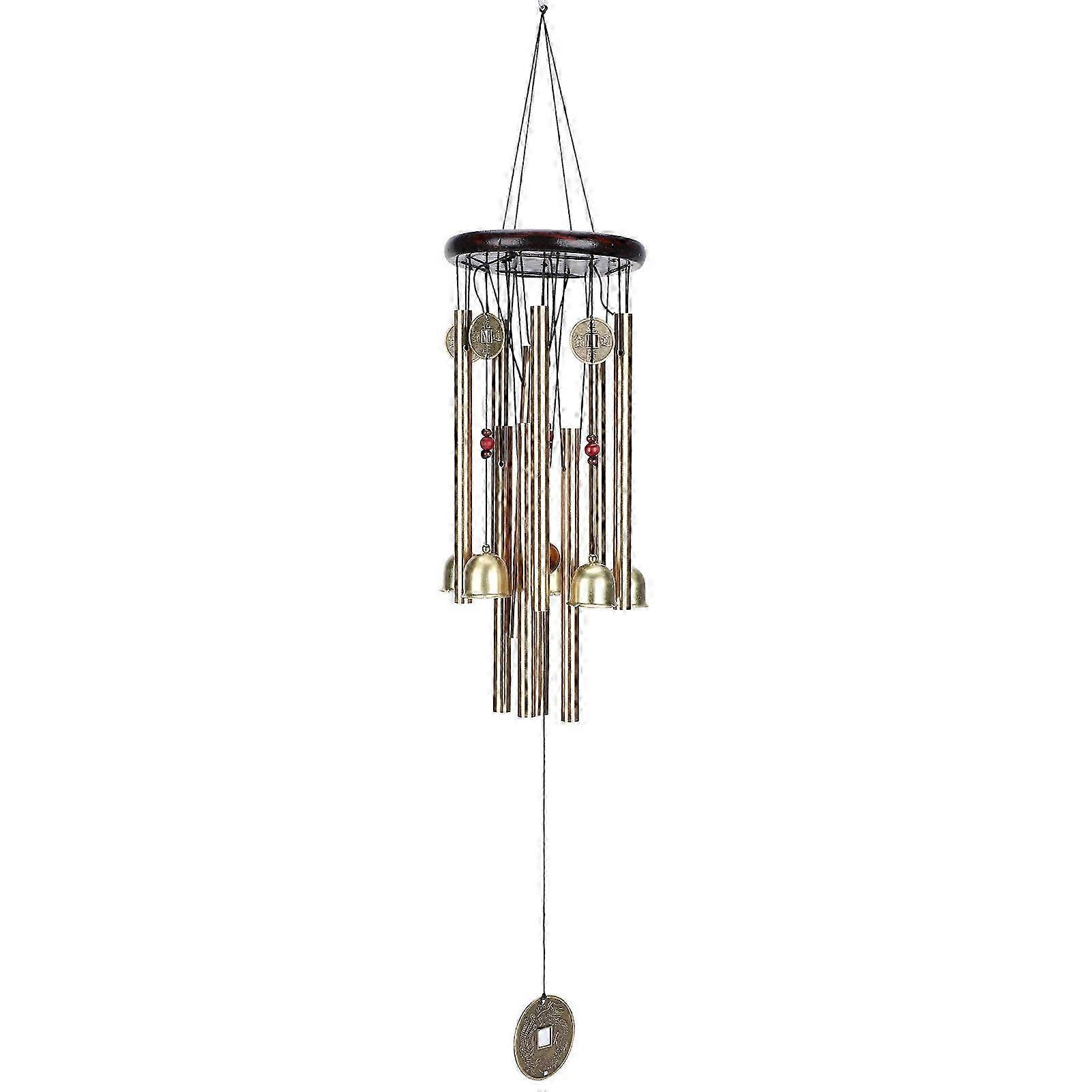 Red Pattern Wood Wind Chime