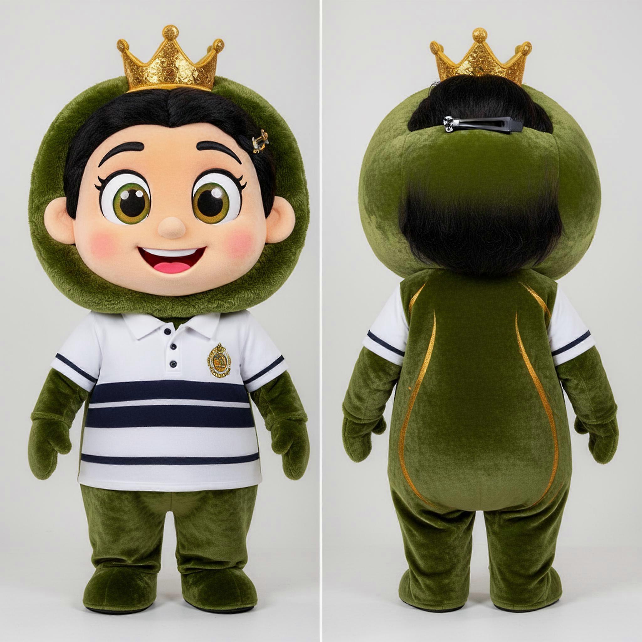 MASTICOT Olive Green Cartoon Biryani Mascot