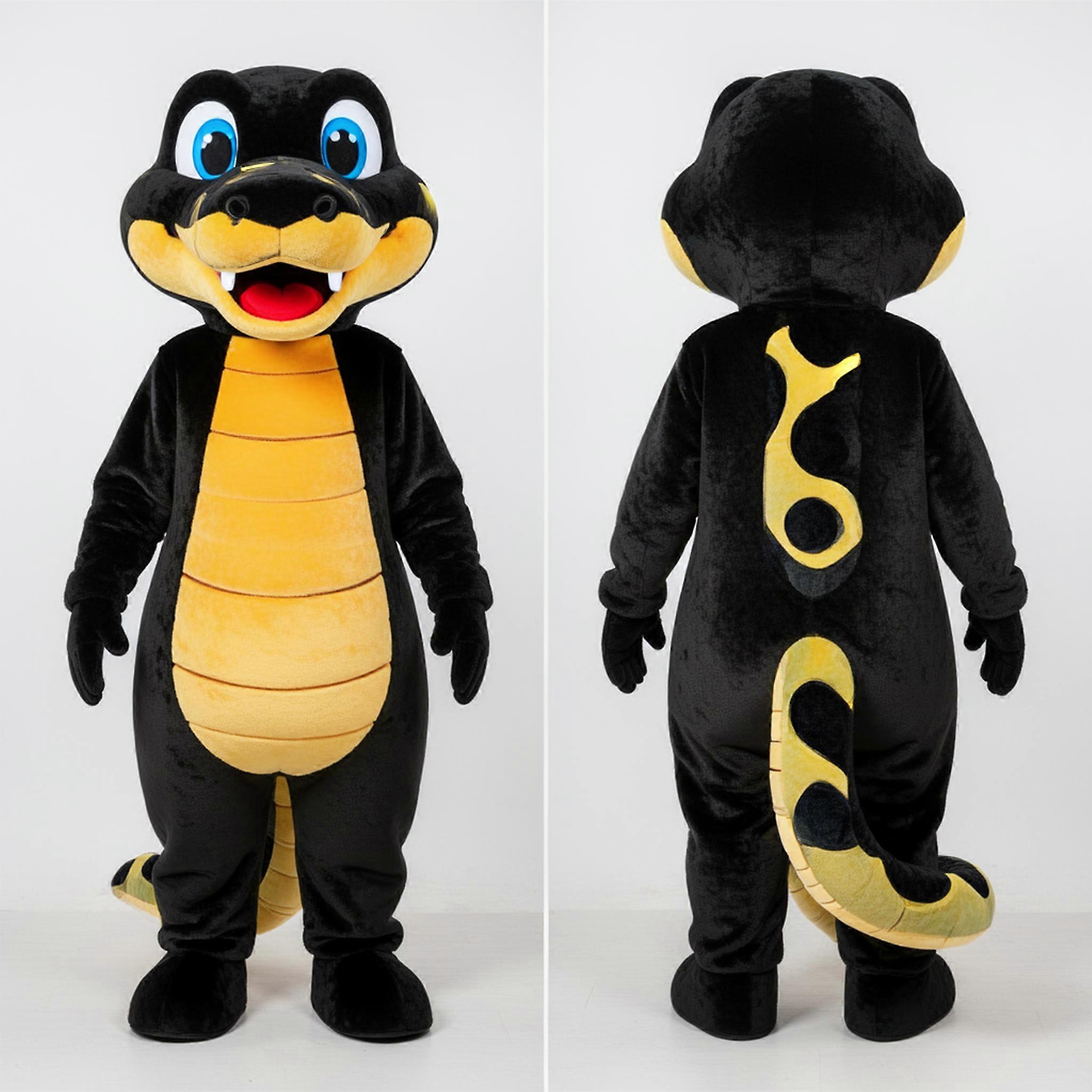 MASTICOT Black Sleek Python Mascot
