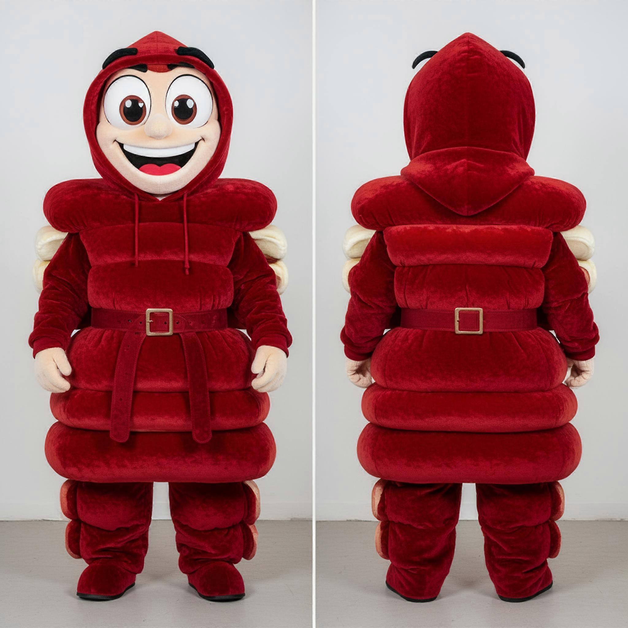 MASTICOT Deep Red Layered Lasagna Mascot