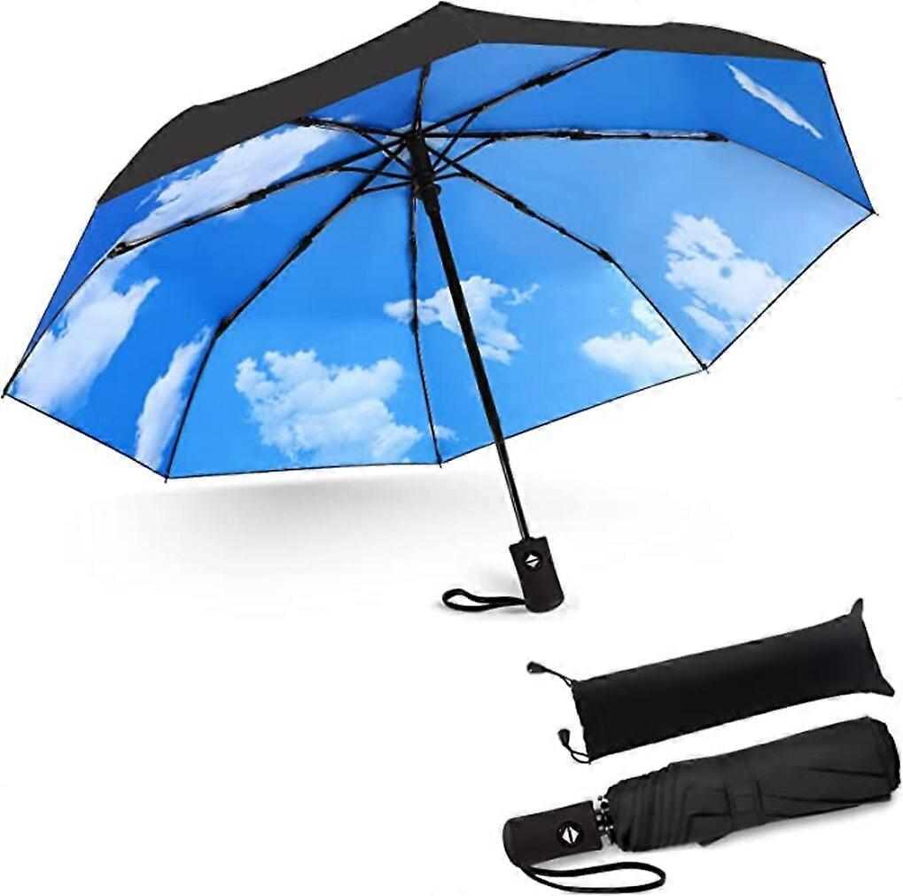 Elegant Pattern, Super Windproof, Waterproof Sunscreen Umbrella