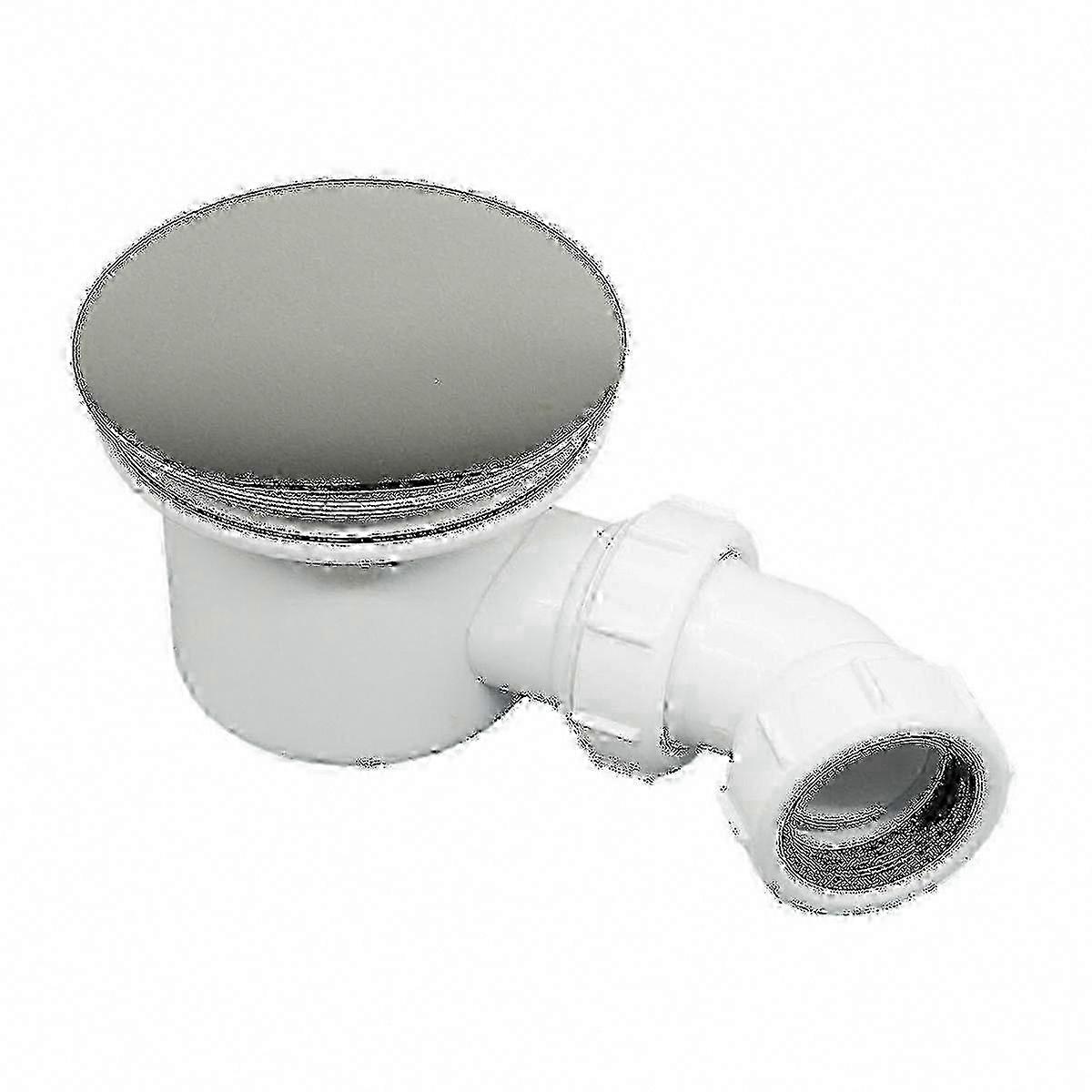 90mm Easy-Clean Chrome Shower Drain Trap