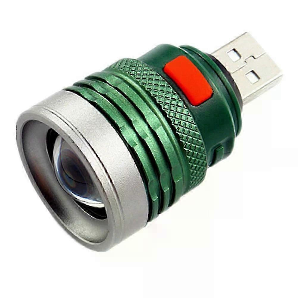 USB Powered 3 Mode Portable LED Mini Flashlight