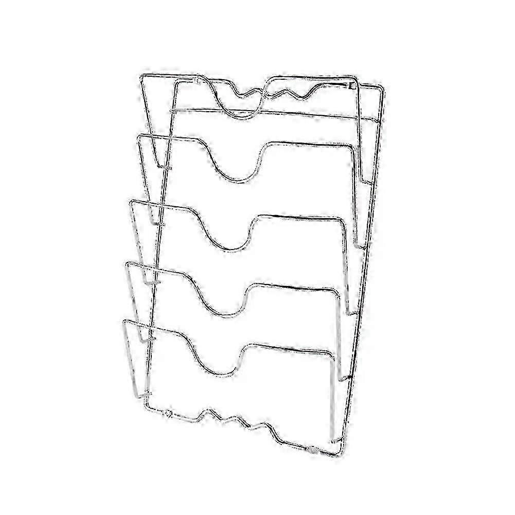 Slim Wall Mounted Stainless Lid Rack