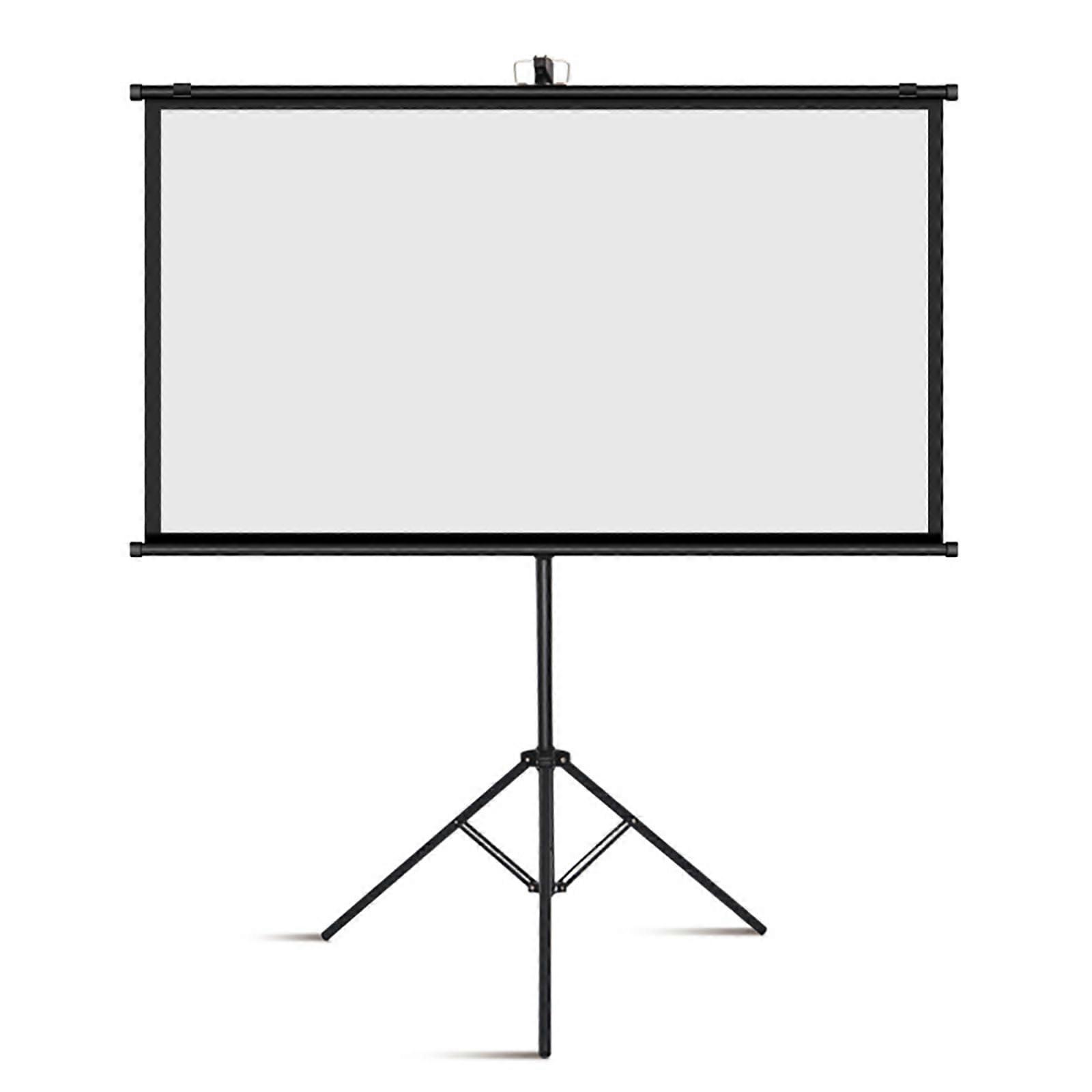 Portable Projector Screen with Stand, 4:3 Aspect Ratio, HD/4K, Height Adjustable, Easy Setup