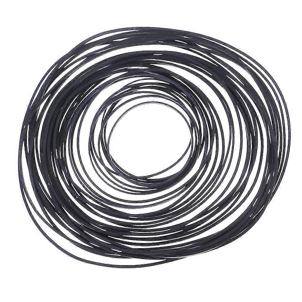 Vinyl Turntable Flat Drive Belt Rubber Set