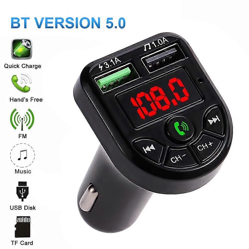 Compact Bluetooth FM Car Audio Adapter