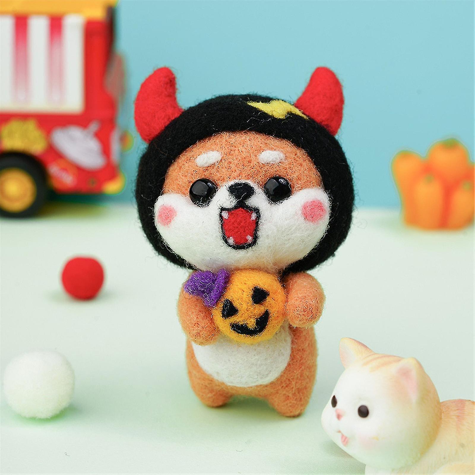 Needle Technique Diy Material Bag Plush Doll Shiba Inu Series