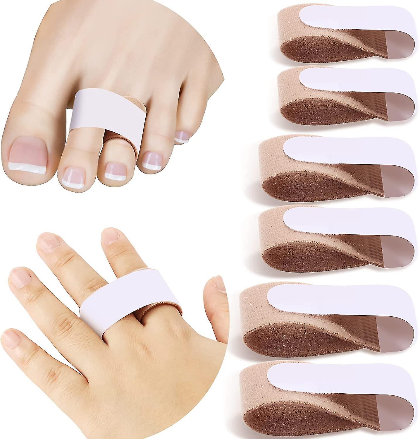 Broken Toe Splint, Broken Toe Splint Wraps Finger Loops Tapes Fabric Toe Cushioned Bandages Finger Protectors Separators Support For Broken Injured Ha