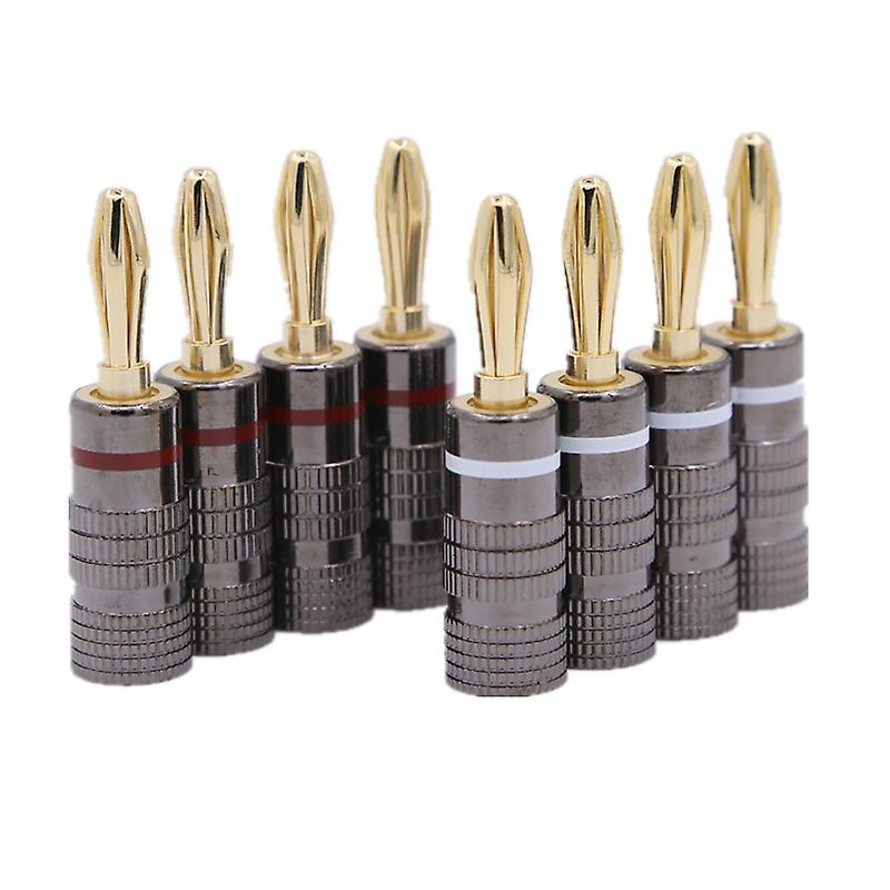 INF Banankontaktpläterad 4 mm 8-pack