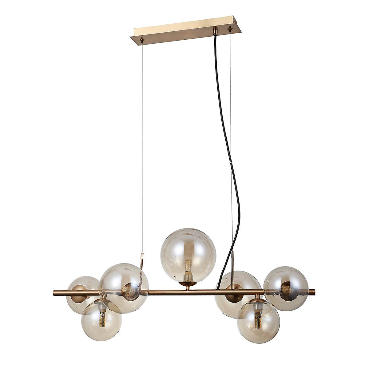 Canello Modern 7 Light Bar Pendant Ceiling Light, G9