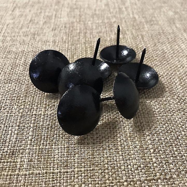 Diameter 25mm Upholstery Black Tacks Wooden Case Decorative Pushpin Head Nails