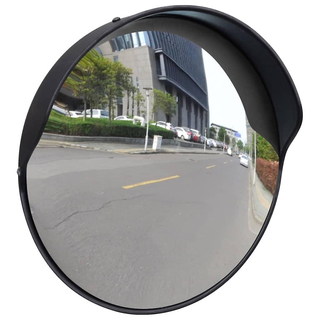 Traffic Mirror Convex PC Plastic Black 30 cm Outdoor