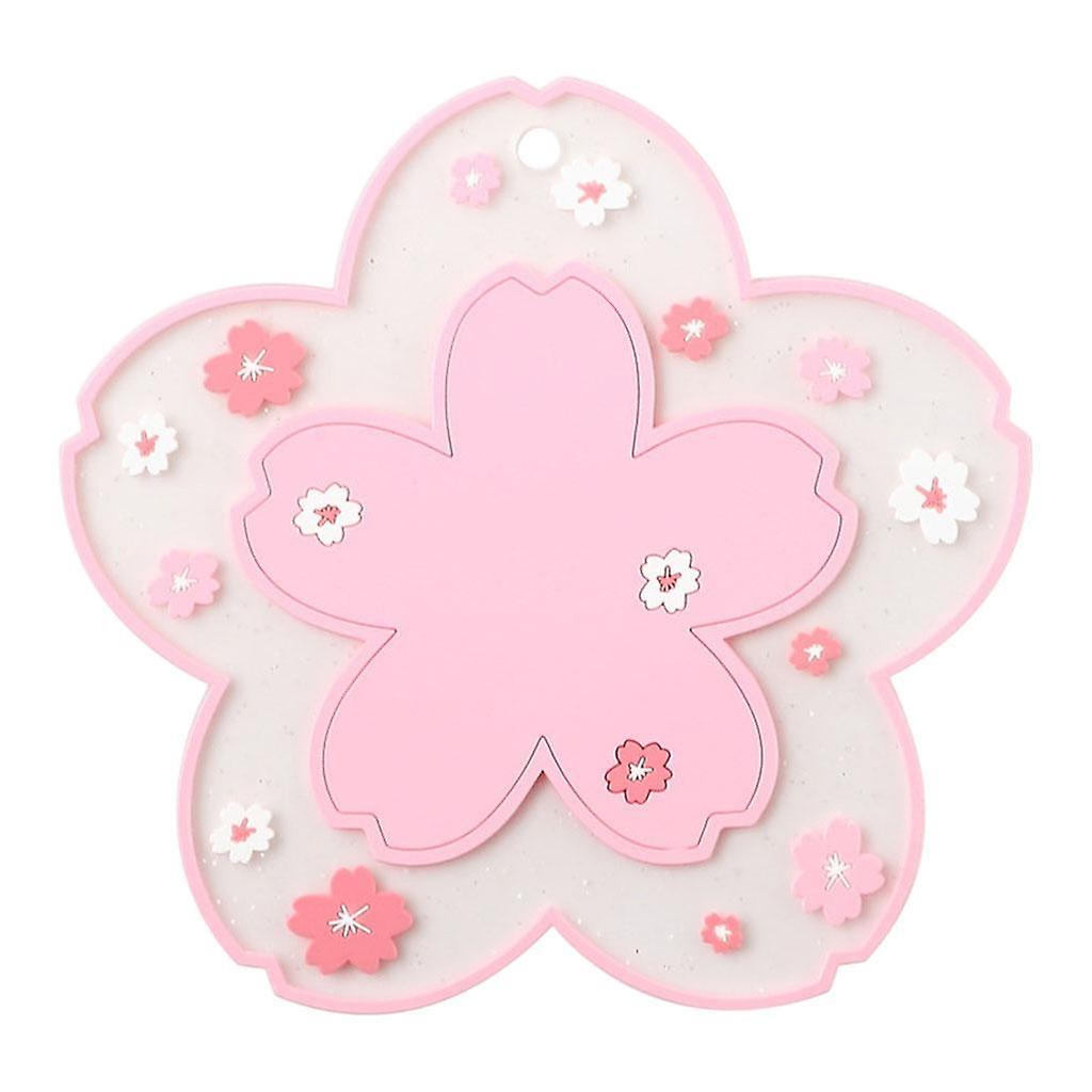 Durable Multi-Use Plastic Trivet Mat Cup Mat for Home Restaurant Office Brown 15.5cm