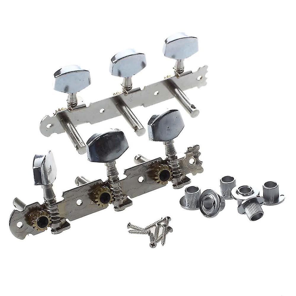 Silver Tone Metall Gitarr Head Tuning Keys Peg 2 st